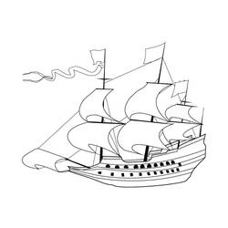 Malvorlage: Segelschiff (Transport) #143565 - Kostenlose Malvorlagen zum Ausdrucken