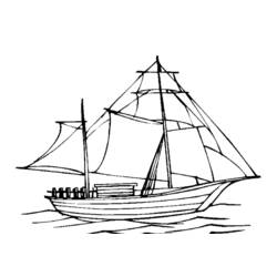 Malvorlage: Segelschiff (Transport) #143570 - Kostenlose Malvorlagen zum Ausdrucken