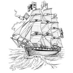 Malvorlage: Segelschiff (Transport) #143577 - Kostenlose Malvorlagen zum Ausdrucken