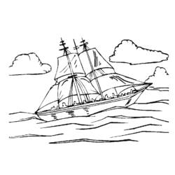 Malvorlage: Segelschiff (Transport) #143580 - Kostenlose Malvorlagen zum Ausdrucken