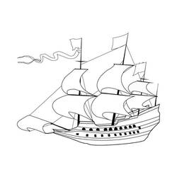 Malvorlage: Segelschiff (Transport) #143581 - Kostenlose Malvorlagen zum Ausdrucken