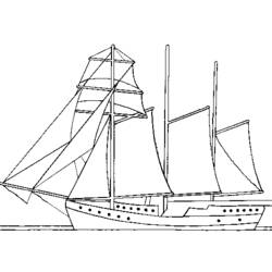Malvorlage: Segelschiff (Transport) #143594 - Kostenlose Malvorlagen zum Ausdrucken