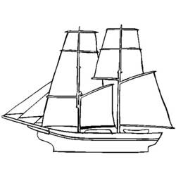 Malvorlage: Segelschiff (Transport) #143595 - Kostenlose Malvorlagen zum Ausdrucken