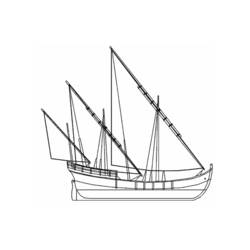 Malvorlage: Segelschiff (Transport) #143610 - Kostenlose Malvorlagen zum Ausdrucken