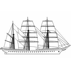 Malvorlage: Segelschiff (Transport) #143617 - Kostenlose Malvorlagen zum Ausdrucken