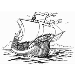 Malvorlage: Segelschiff (Transport) #143622 - Kostenlose Malvorlagen zum Ausdrucken