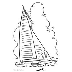 Malvorlage: Segelschiff (Transport) #143623 - Kostenlose Malvorlagen zum Ausdrucken