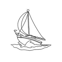 Malvorlage: Segelschiff (Transport) #143627 - Kostenlose Malvorlagen zum Ausdrucken
