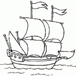 Malvorlage: Segelschiff (Transport) #143631 - Kostenlose Malvorlagen zum Ausdrucken