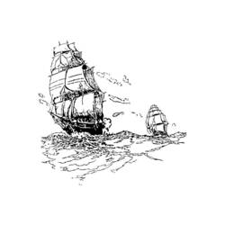 Malvorlage: Segelschiff (Transport) #143636 - Kostenlose Malvorlagen zum Ausdrucken