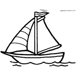 Malvorlage: Segelschiff (Transport) #143641 - Kostenlose Malvorlagen zum Ausdrucken