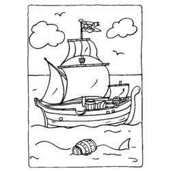 Malvorlage: Segelschiff (Transport) #143642 - Kostenlose Malvorlagen zum Ausdrucken