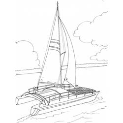 Malvorlage: Segelschiff (Transport) #143748 - Kostenlose Malvorlagen zum Ausdrucken