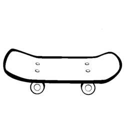 Malvorlage: Skateboard / Skateboard (Transport) #139284 - Kostenlose Malvorlagen zum Ausdrucken