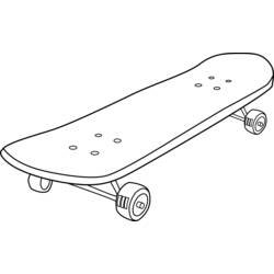 Malvorlage: Skateboard / Skateboard (Transport) #139289 - Kostenlose Malvorlagen zum Ausdrucken