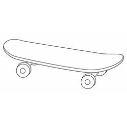 Zeichnungen zum Ausmalen: Skateboard / Skateboard - Kostenlose Malvorlagen zum Ausdrucken