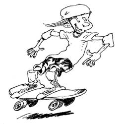 Malvorlage: Skateboard / Skateboard (Transport) #139320 - Kostenlose Malvorlagen zum Ausdrucken