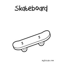 Malvorlage: Skateboard / Skateboard (Transport) #139326 - Kostenlose Malvorlagen zum Ausdrucken