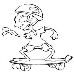 Malvorlage: Skateboard / Skateboard (Transport) #139333 - Kostenlose Malvorlagen zum Ausdrucken