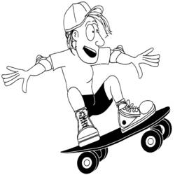 Malvorlage: Skateboard / Skateboard (Transport) #139342 - Kostenlose Malvorlagen zum Ausdrucken