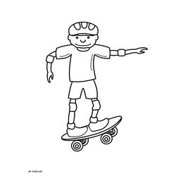 Malvorlage: Skateboard / Skateboard (Transport) #139347 - Kostenlose Malvorlagen zum Ausdrucken