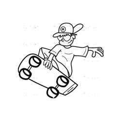 Malvorlage: Skateboard / Skateboard (Transport) #139366 - Kostenlose Malvorlagen zum Ausdrucken