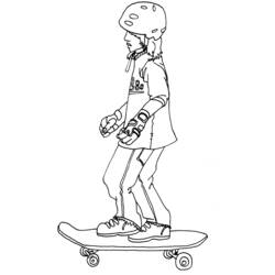 Malvorlage: Skateboard / Skateboard (Transport) #139404 - Kostenlose Malvorlagen zum Ausdrucken