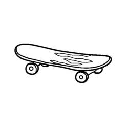 Malvorlage: Skateboard / Skateboard (Transport) #139410 - Kostenlose Malvorlagen zum Ausdrucken