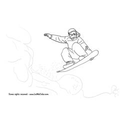 Malvorlage: Snowboard / Snowboard (Transport) #143815 - Kostenlose Malvorlagen zum Ausdrucken