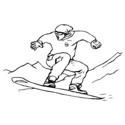 Malvorlage: Snowboard / Snowboard (Transport) #143887 - Kostenlose Malvorlagen zum Ausdrucken