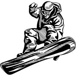 Malvorlage: Snowboard / Snowboard (Transport) #143934 - Kostenlose Malvorlagen zum Ausdrucken
