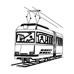 Malvorlage: Straßenbahn (Transport) #145406 - Kostenlose Malvorlagen zum Ausdrucken