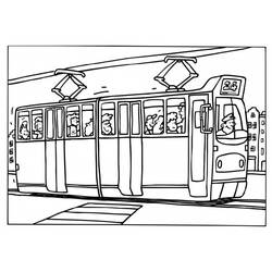 Malvorlage: Straßenbahn (Transport) #145407 - Kostenlose Malvorlagen zum Ausdrucken