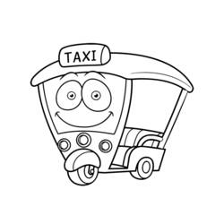 Malvorlage: Taxi (Transport) #137213 - Kostenlose Malvorlagen zum Ausdrucken