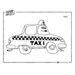 Malvorlage: Taxi (Transport) #137214 - Kostenlose Malvorlagen zum Ausdrucken