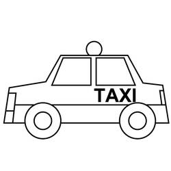 Malvorlage: Taxi (Transport) #137240 - Kostenlose Malvorlagen zum Ausdrucken