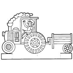 Malvorlage: Traktor (Transport) #141932 - Kostenlose Malvorlagen zum Ausdrucken