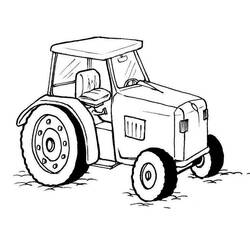 Malvorlage: Traktor (Transport) #141933 - Kostenlose Malvorlagen zum Ausdrucken