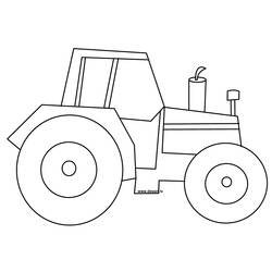 Malvorlage: Traktor (Transport) #141934 - Kostenlose Malvorlagen zum Ausdrucken