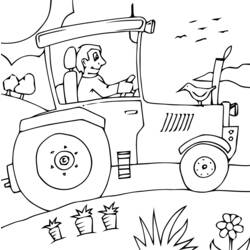 Malvorlage: Traktor (Transport) #141940 - Kostenlose Malvorlagen zum Ausdrucken
