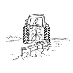 Malvorlage: Traktor (Transport) #141941 - Kostenlose Malvorlagen zum Ausdrucken