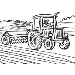 Zeichnungen zum Ausmalen: Traktor - Kostenlose Malvorlagen zum Ausdrucken