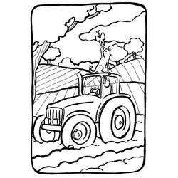 Malvorlage: Traktor (Transport) #141946 - Kostenlose Malvorlagen zum Ausdrucken