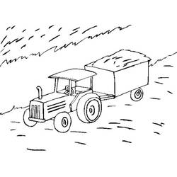 Malvorlage: Traktor (Transport) #141951 - Kostenlose Malvorlagen zum Ausdrucken