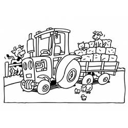 Malvorlage: Traktor (Transport) #141952 - Kostenlose Malvorlagen zum Ausdrucken