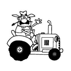 Malvorlage: Traktor (Transport) #141957 - Kostenlose Malvorlagen zum Ausdrucken