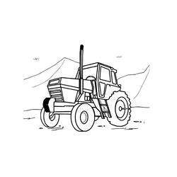 Malvorlage: Traktor (Transport) #141958 - Kostenlose Malvorlagen zum Ausdrucken