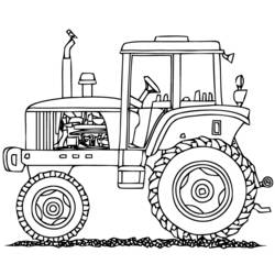 Malvorlage: Traktor (Transport) #141973 - Kostenlose Malvorlagen zum Ausdrucken