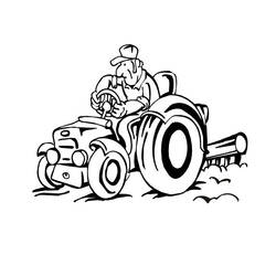 Malvorlage: Traktor (Transport) #141974 - Kostenlose Malvorlagen zum Ausdrucken