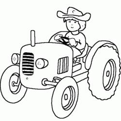 Malvorlage: Traktor (Transport) #141979 - Kostenlose Malvorlagen zum Ausdrucken